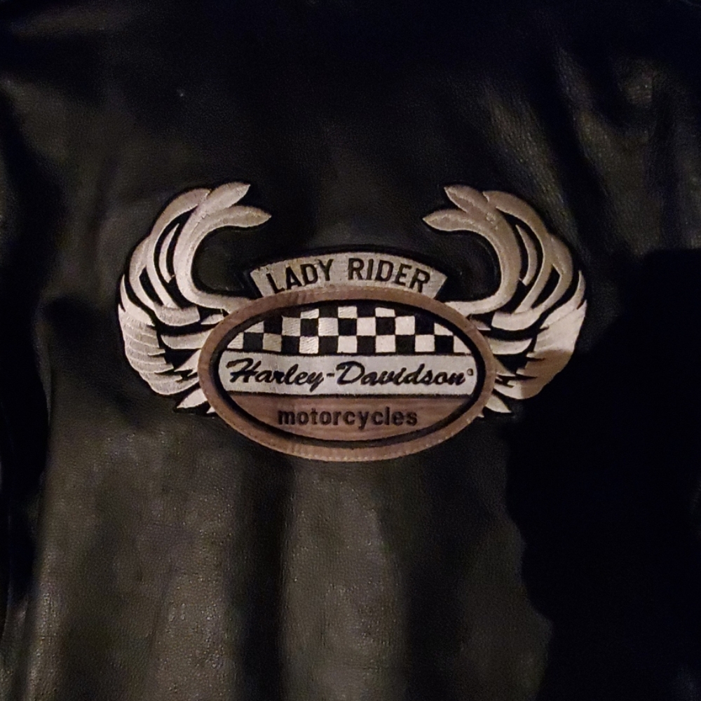 Leather Harley Davidson Lady Rider Jacket - Picture 2 of 7